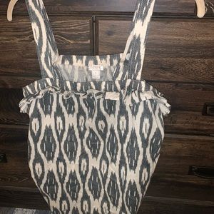 J.Crew Ikat Sleeveless Blouse